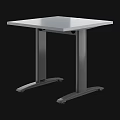 Modern L shaped Office Desk with Adjustable Height Legs Ergonomic Chair and Storage Cabinet