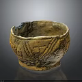 Handmade Pottery Bowl With Earthy Yellow Tone And Handcrafted Textures For Daily Living Supplies
