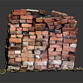 Unique Colorful Brick Cube Structure With Decorative Base And Artistic Details