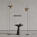 Architonic floor lamp minimalist floor lamp metal floor lamp side 3d model