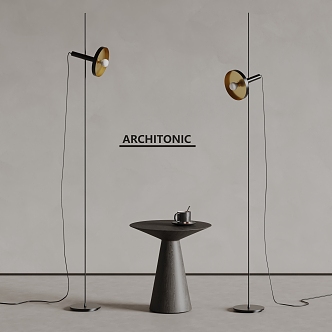 Architonic floor lamp minimalist floor lamp metal floor lamp side 3d model