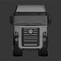 Modern Silver Heavy Duty Semi Truck Tractor Unit For Freight 3d model