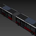 Red And Black 42 International Line Bus Connects People In City Transport