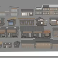 Traditional and Modern Guesthouse Architecture With Tile Roofs Wooden Structures and Various Designs