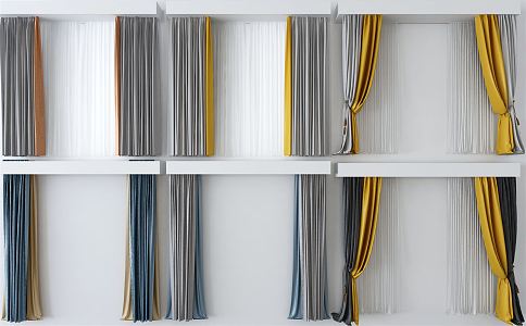 Modern Curtains 3d model