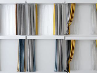 Modern Curtains 3d model