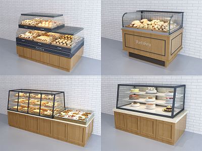 Modern Display Cabinet Bread Cabinet Baking Cabinet 3d model