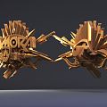 Modern Metal 3d model