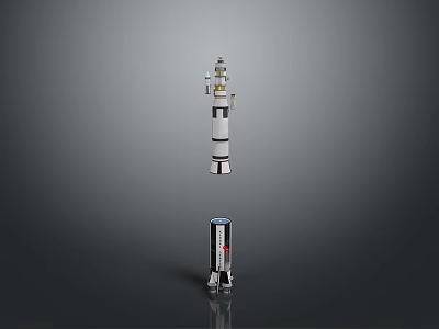 Rocket Launch Pad Launch Pad Rocket Spaceship Space Station Launch Facility Industrial Facility Mechanical Engineering Technology Futuristic Aircraft 3d model