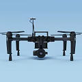 Intelligent Machine Drone With Four Propellers And Camera For Aerial Photography