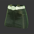 Stylish Dark Skirt With White Belt Ornate Buckle And Side Pockets