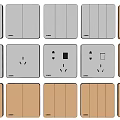 Modern Switch Socket 3d model