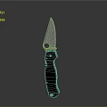 Tactical Stainless Steel Folding Knife With Sharp Blade And Black Handle