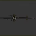 Khaki Helicopter Model With Rotors Transparent Cockpit And Fuselage Details