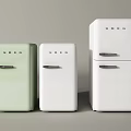 Stylish Compact Refrigerators Featuring Mint Green White Single And Double Door Styles