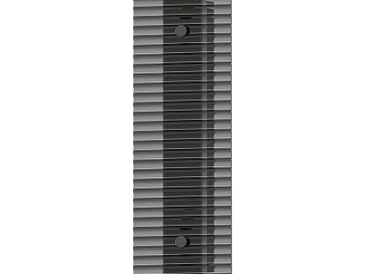 Modern Vertical Wall Lamp With Sleek Striped Metal Design For Home Decor 3d model