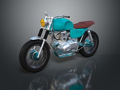 Modern motorcycle two-wheeled motorcycle off-road motorcycle road racing motorcycle 3d model