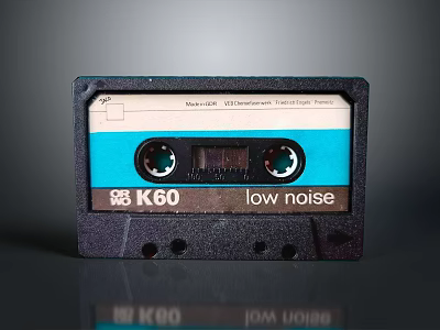 Vintage Xiao K60 Low Noise Cassette Tape With Blue And White Design For Daily Use 3d model