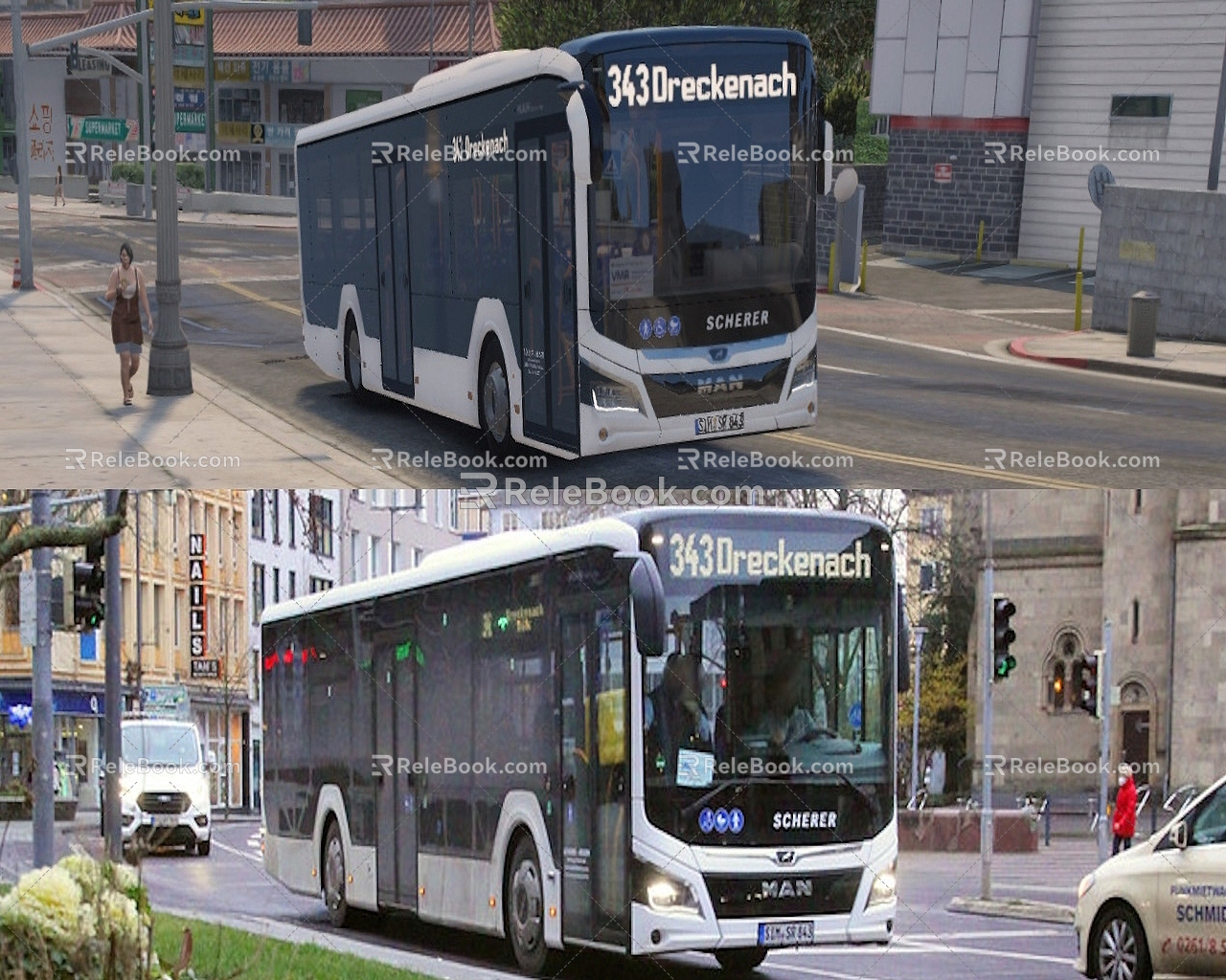 MAN City12E Electric Bus Bus Bus model