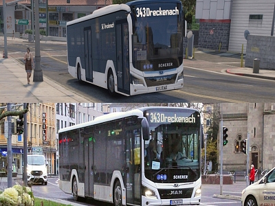 MAN City12E Electric Bus model