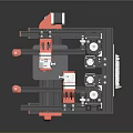 modern printer digital printer three axis printer cnc printer 3d model