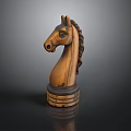 Handcrafted Wooden Horse Head Sculpture Decorative Home Living Accessory