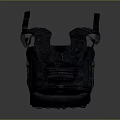 Rugged Dark Tactical Backpack With Multiple Straps Utility Pockets And Durable Design 3d model