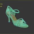 Orange Suede Dance High Heels With Crisscross Straps And Stiletto Heel