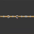 Brass Pipe Structure with Elbow Joints and Colorful Valves Industrial Decorative Design
