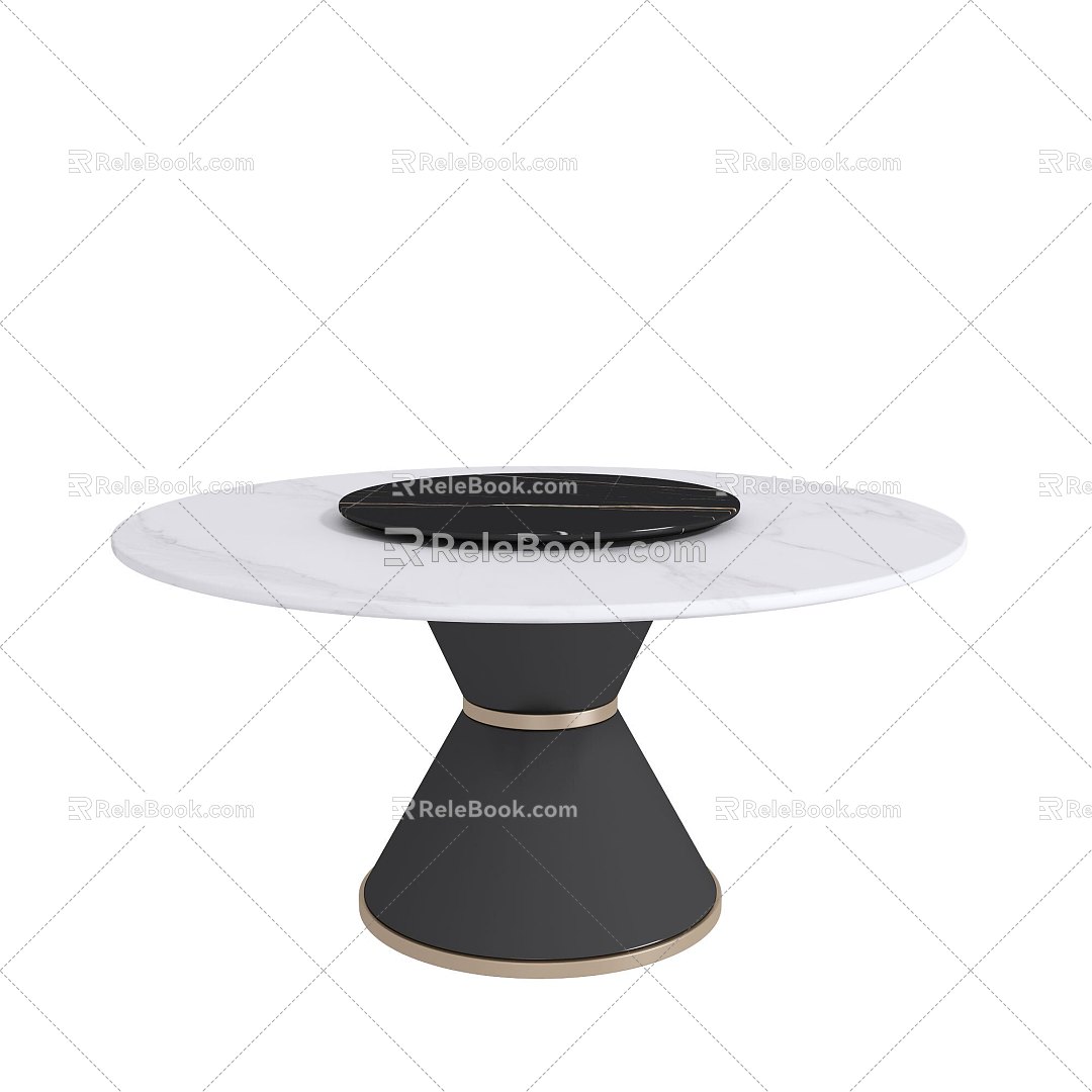 Minismal wind dining table 3d model