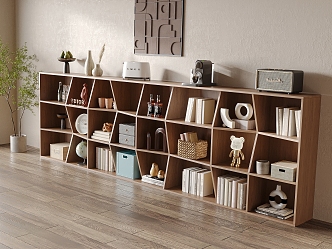 Alien decorative bookcase 3d model