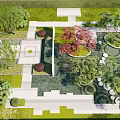 Modern Park Wide View 3d model