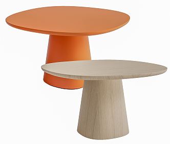 Modern Dining Table Round Dining Table 3d model