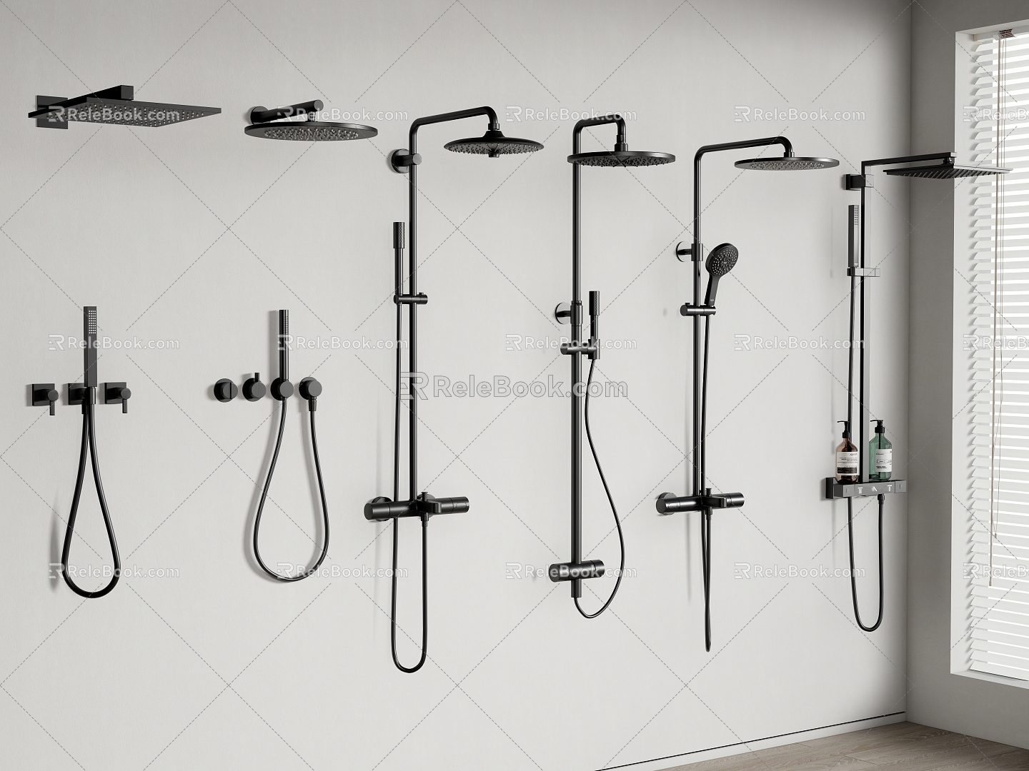 Shower Shower Head Embedded Shower Head 3d model