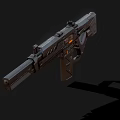 modern machine gun 3d model