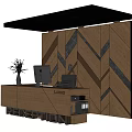 Reception Desk Front Desk Information Desk 3d model