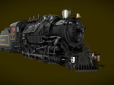 Industrial LOFT Train Cartoon Train 3d model