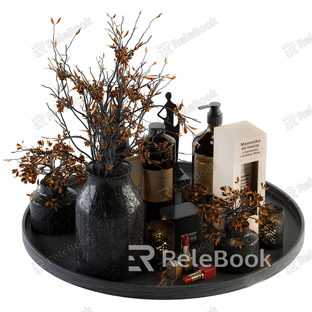 Modern toiletries ornaments model