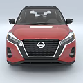 Modern Red Nissan SUV with Black Roof Sleek Exterior and Alloy Wheels
