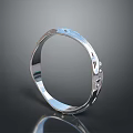 Shiny Silver Bracelet With Sleek Surface And Intricate Details For Fashionable Daily Wear