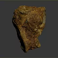 Wooden Stone Natural Raw Material With Orange Color And Rough Surface Texture
