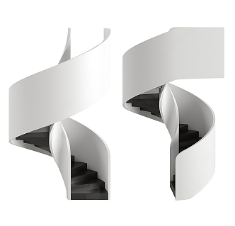 modern spiral staircase 3d model