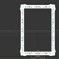 Ornate Vintage Picture Frame With Intricate Gold Carved Border And Art Design