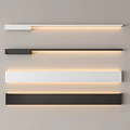 Modern Sleek Wall Lamps In Black And White For Home Interior Lighting Design