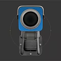 Projection Monitoring Surveillance Camera With Silver Blue Casing Durable Design And Adjustable Mount