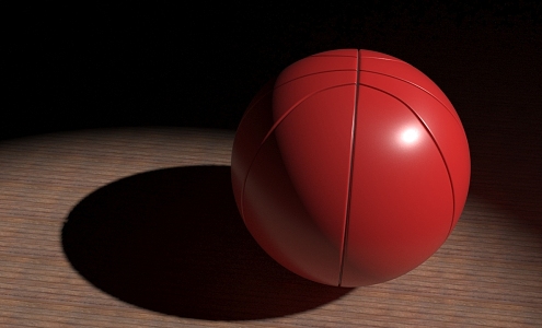 high precision blue ball 3d model