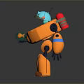 Robot Assistant Small Robot Butler Robot Butler Figure Game Figure 3d model