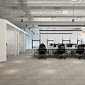 Public office space 3d model