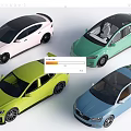 Stylish Colorful Modern Cars Showcasing Vibrant Hues And Sleek Designs