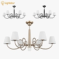 Vintage chandelier Lightstar Vortico 3d model